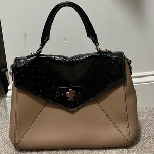 Black and brown Kate Spade top handle purse